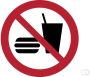 Tarifold verbodsbord uit PP eten en drinken niet toegestaan diameter 20 cm - Thumbnail 2