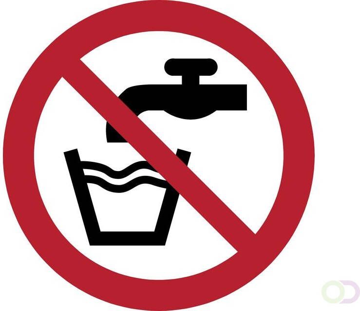 Tarifold Pictogram geen drinkwater Ã¸100mm
