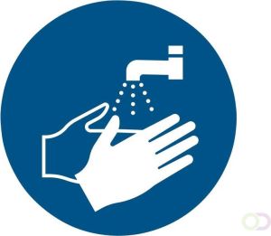 Tarifold Pictogram handen wassen verplichtÃƒÂ¸100mm
