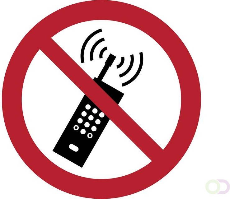 Tarifold Pictogram mobiele telefoon verboden Ã¸200mm