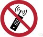 Tarifold verbodsbord uit PP mobiele telefoon verboden diameter 20 cm - Thumbnail 2