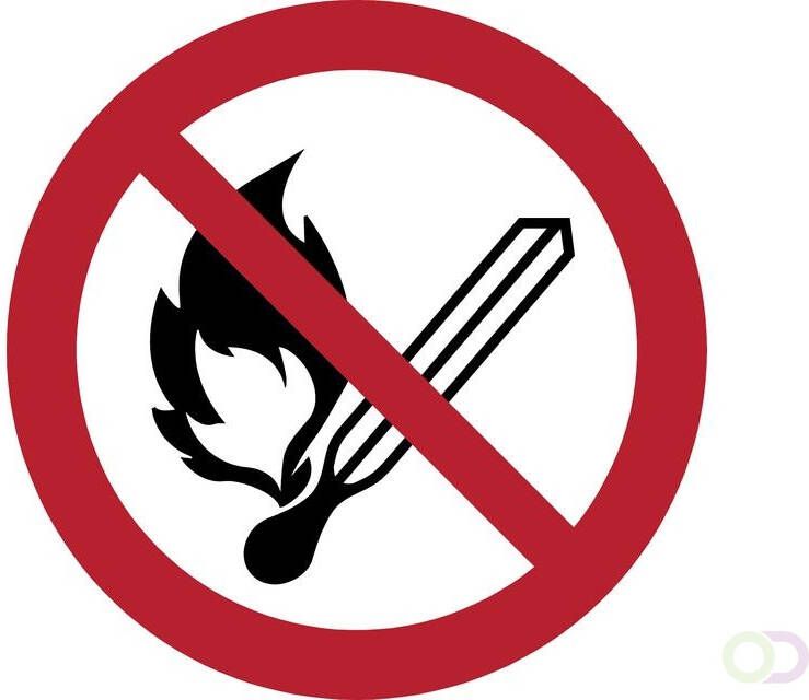 Tarifold Pictogram open vuur verboden Ã¸200mm