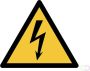 Tarifold waarschuwingsbord uit PP gevaarlijke elektrische spanning ft 20 x 17 6 cm - Thumbnail 2