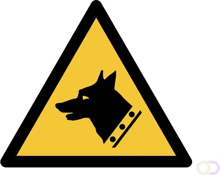 Tarifold waarschuwingsbord uit PP waakhond ft 20 x 17 6 cm