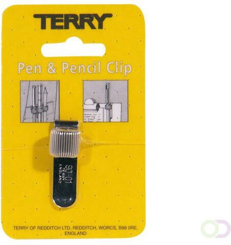 Technisch Bureau van Dantzig Terry Clip tbv 1 pennen potlood zilverkleurig