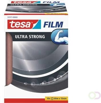 Tesa film Ultra-Strong ft 60 m x 15 mm toren van 10 rolletjes