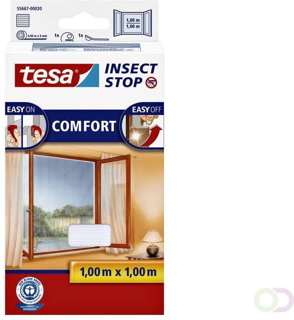 Tesa Insectenhor 55667 voor raam 1x1m wit