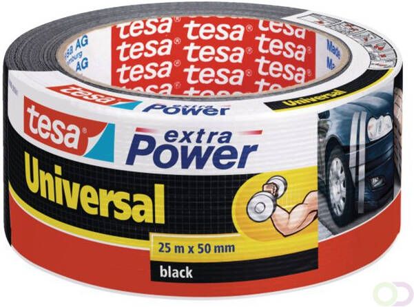 Tesa Plakband 50mmx25m Extra Power zwart