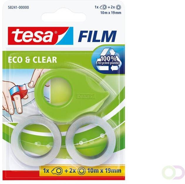 Tesa Plakband 58241 eco&clear 19mmx10m mini dispenser