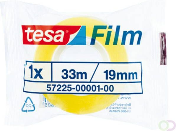 Tesa Plakband filmÂ Standaard 33mx19mm transparant