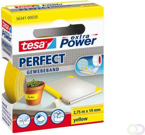Tesa Textieltape Â extra Power Perfect 2.75mx19mm geel