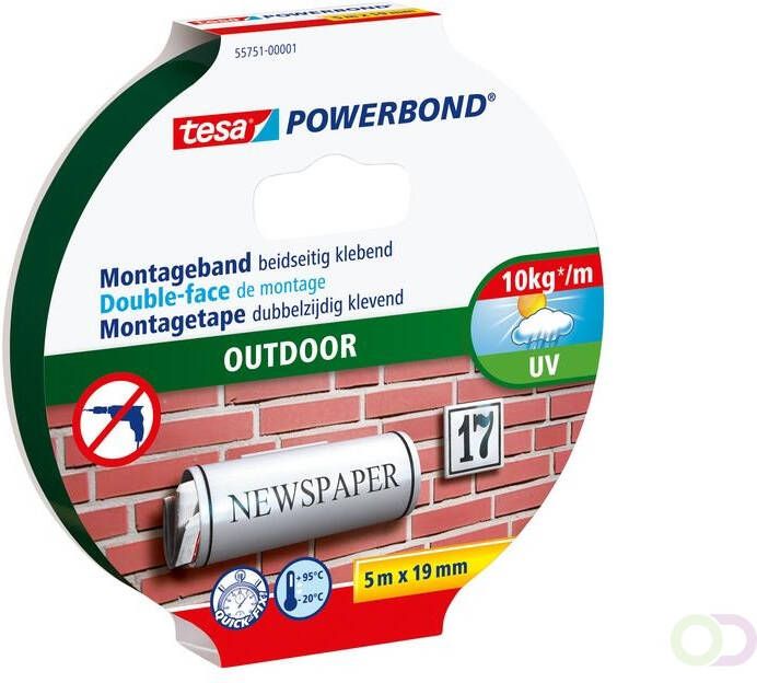 Tesa Powerbond 55751 montagetape outdoor 19mmx5m