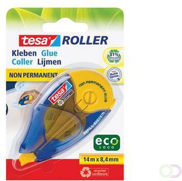 Tesa Roller navulbare lijmroller niet permanent ecoLogo ft 8 4 mm x 14 m op blister