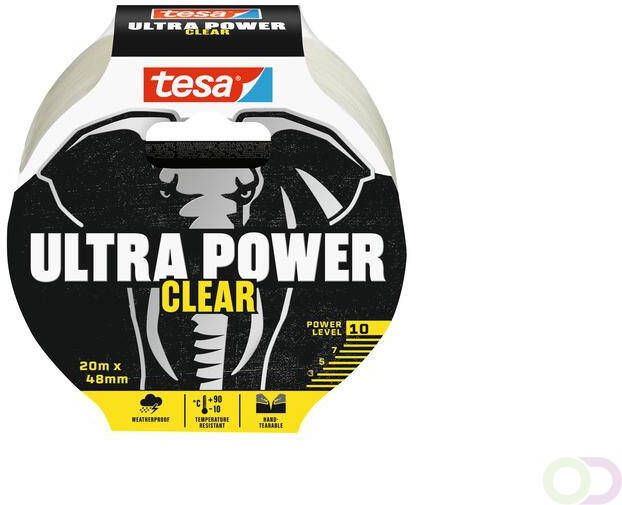 Tesa Reparatietape Ultra Power Clear repair 20mx48mm transparant