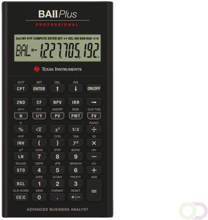 Texas Instruments Rekenmachine TI Ba II professional