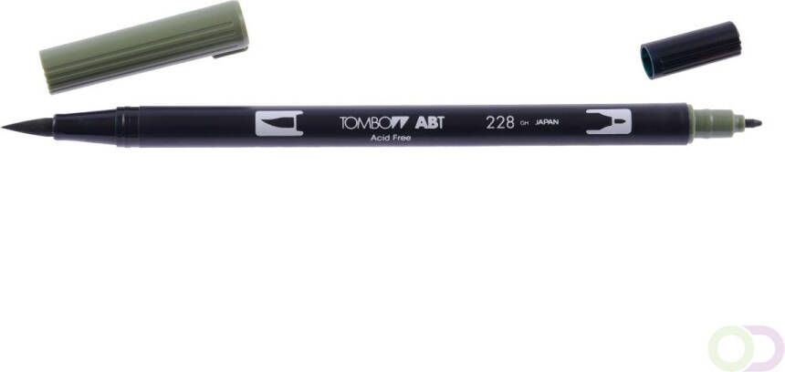 Tombow ABT Dual Brush Pen Grey green