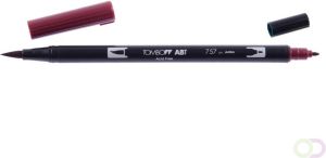 Tombow ABT Dual Brush Pen Port red