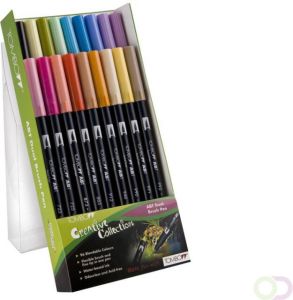 Tombow ABT Dual Brush Pen set van 18 secundaire kleuren