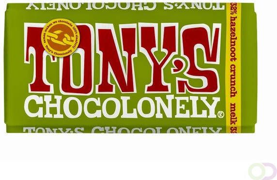 Tony's Chocolonely Tonys Chocolonely Melk hazelnoot crunch 180gr