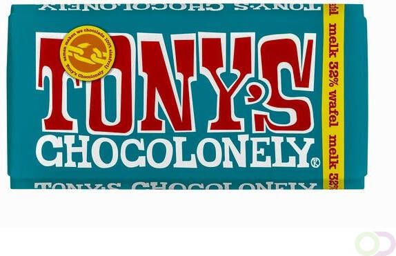 Tony's Chocolonely Tonys Chocolonely Melk pennywafel 180gr