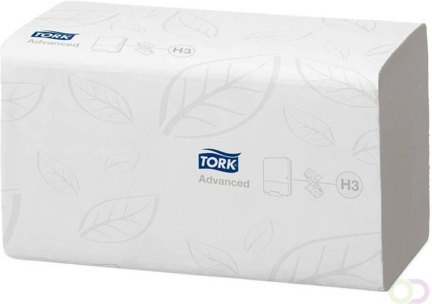 Tork Advanced handdoeken Zigzag wit 2-laags 23x25cm