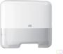 Tork Handdoekdispenser Mini H3 Elevation voor C- en Z-vouw handdoek wit 553100 - Thumbnail 2