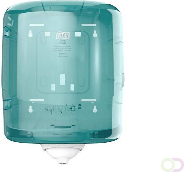 Tork Dispenser ReflexÃ¢â€žÂ¢ M4 performance lijn centerfeed wit turquoise 473180