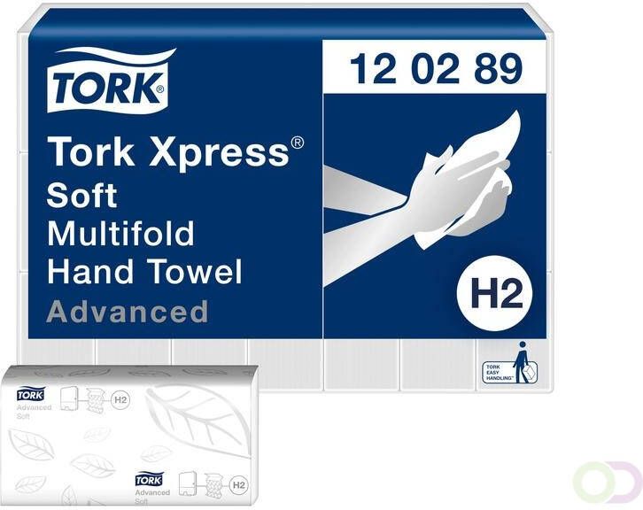 Tork Papieren Handdoek XpressÃ‚Â H2 Multifold advanced 2-laags wit 120289