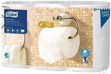 Tork toiletpapier Extra Soft 3-laags voor systeem T4 pak van 6 rollen