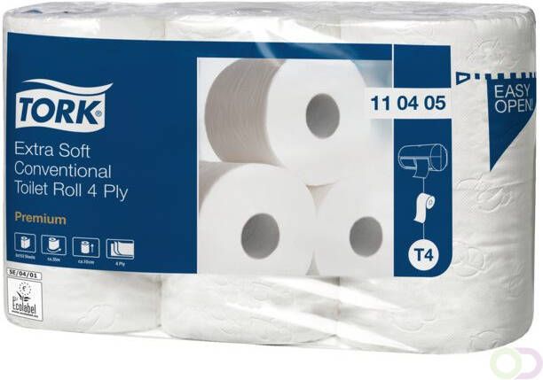 Tork Toiletpapier T4 premium extra zacht 4-laags 153 vel wit 110405