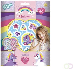 Totum Stickerset Unicorn metallic tattoo