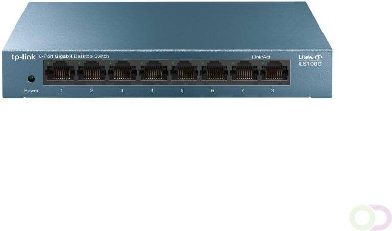 TP-Link LS108G Unmanaged Gigabit Ethernet (10 100 1000) Blauw (LS108G V1)