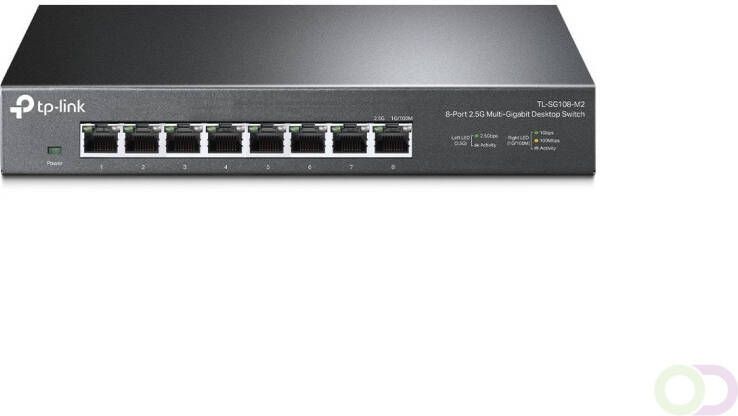TP-Link TL-SG108-M2 netwerk-switch Unmanaged 2.5G Ethernet (100 1000 2500) Zwart (TL-SG108-M2)