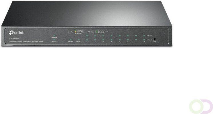 TP-Link TL-SG1210MPE netwerk-switch Managed L2 Gigabit Ethernet (10 100 1000) Power over Ethernet (PoE) Zwart (TL-SG1210MPE)