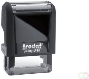 Trodat Tekststempel Printy 4910 personaliseerbaar zw 2regels 26x9mm