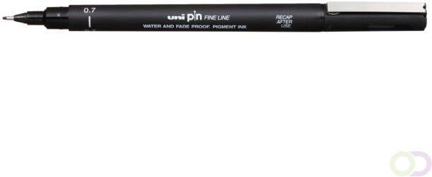 Uni-Ball Fineliner Uni ball Pin zwart 0 7mm