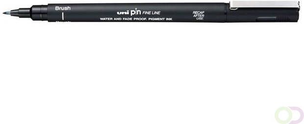 Uni-ball Fineliner Pin brush fijn zwart