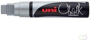 Uni-Ball krijtmarker zilver beitelvormige punt 15 mm