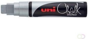 Uni-Ball Uni ball krijtmarker zilver beitelvormige punt 15 mm