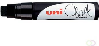 Uni-Ball Krijtmarker zwart beitelvormige punt van 15 mm