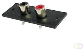 Velleman 2P AMP RCA PLUG VERNIKKELD