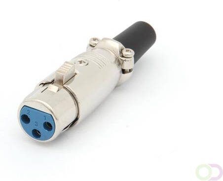 Velleman 3P XLR JACK VERNIKKELD KORT TYPE