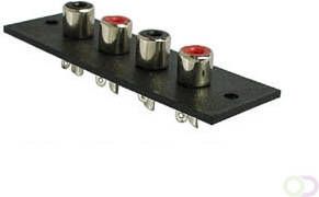 Velleman 4P AMP RCA PLUG VERNIKKELD