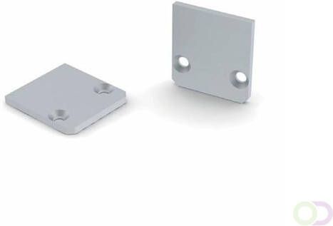 Velleman AFSLUITDOP VOOR LED-PROFIEL SL15 FL ZONDER KABELDOORVOER GEANODISEERD ALUMINIUM ZILVER