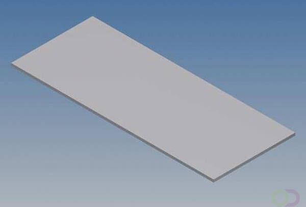 Velleman ALUMINIUM PANEEL VOOR 10001 MC 11 ZILVER 77 x 31 x 1 mm