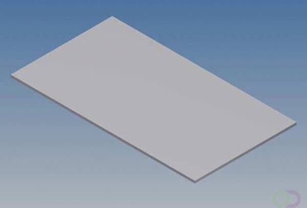 Velleman ALUMINIUM PANEEL VOOR 10002 MC 12 ZILVER 77 x 42.5 x 1 mm