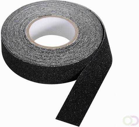 Velleman Antisliptape voor binnen en buiten hoge trekkracht veiligheid voor trappen en treden 20 mm x 5 m zwart
