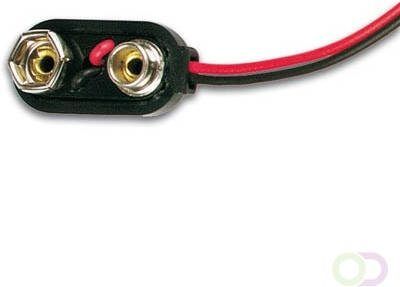 Velleman BATTERIJCLIP VOOR 1 x 9V-CEL ("I"-TYPE) (ABS)