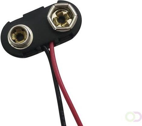 Velleman BATTERIJCLIP VOOR 1 x 9V-CEL ("T"-TYPE)