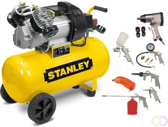 Velleman Compressor Oliegesmeerd Horizontaal 50 L 3 pk 10 bar
